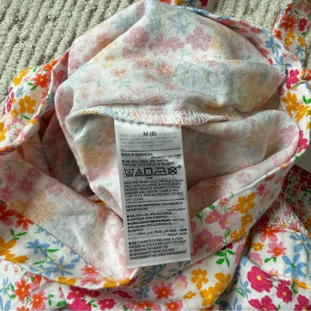 NWT Old Navy Multicolor Girls Floral Kids Romper M (8)